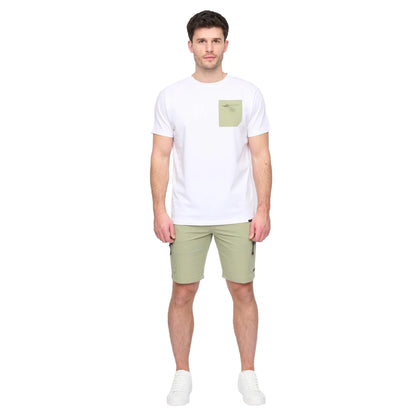 White - Lifestyle - Duck and Cover Mens Puretor T-Shirt