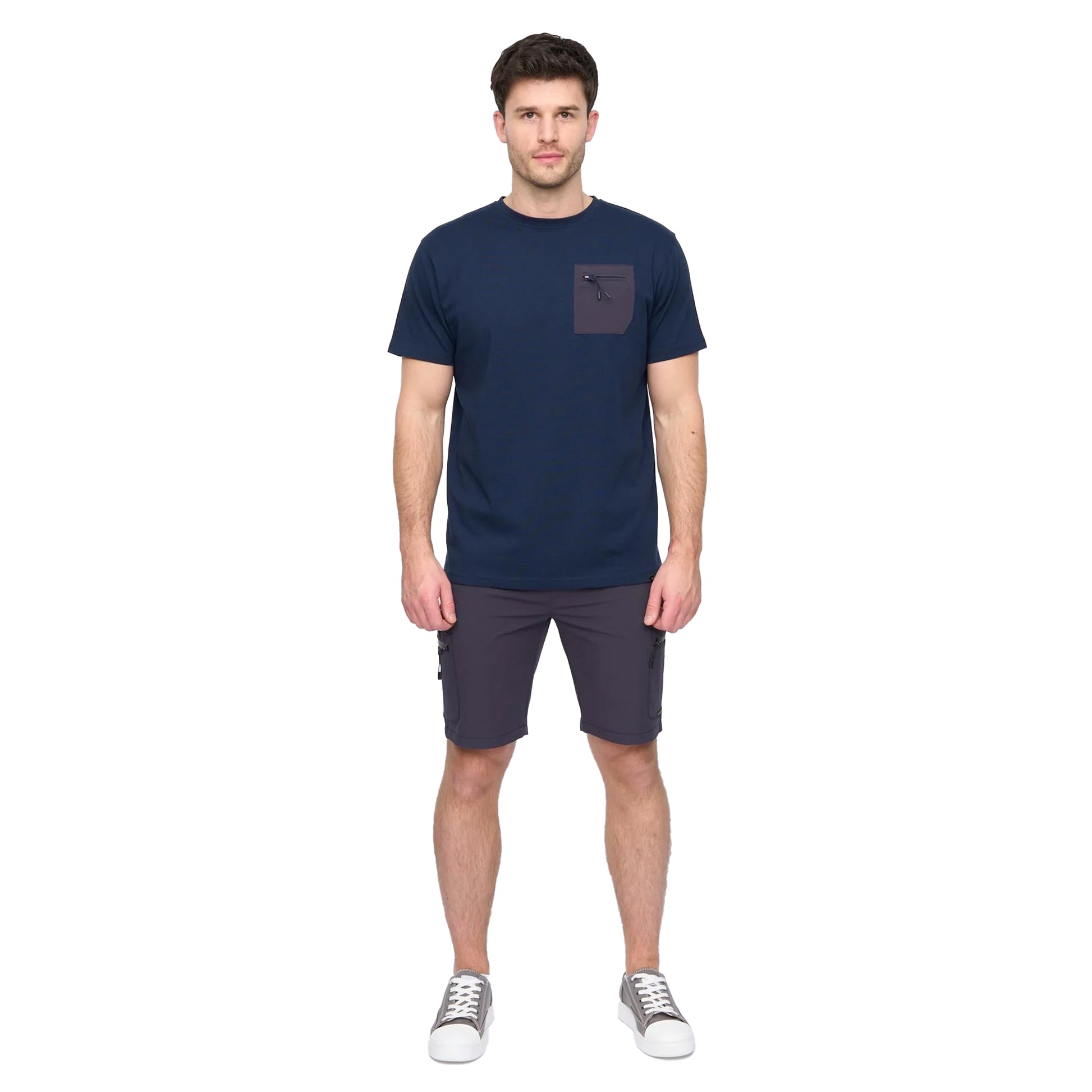 Navy - Lifestyle - Duck and Cover Mens Puretor T-Shirt