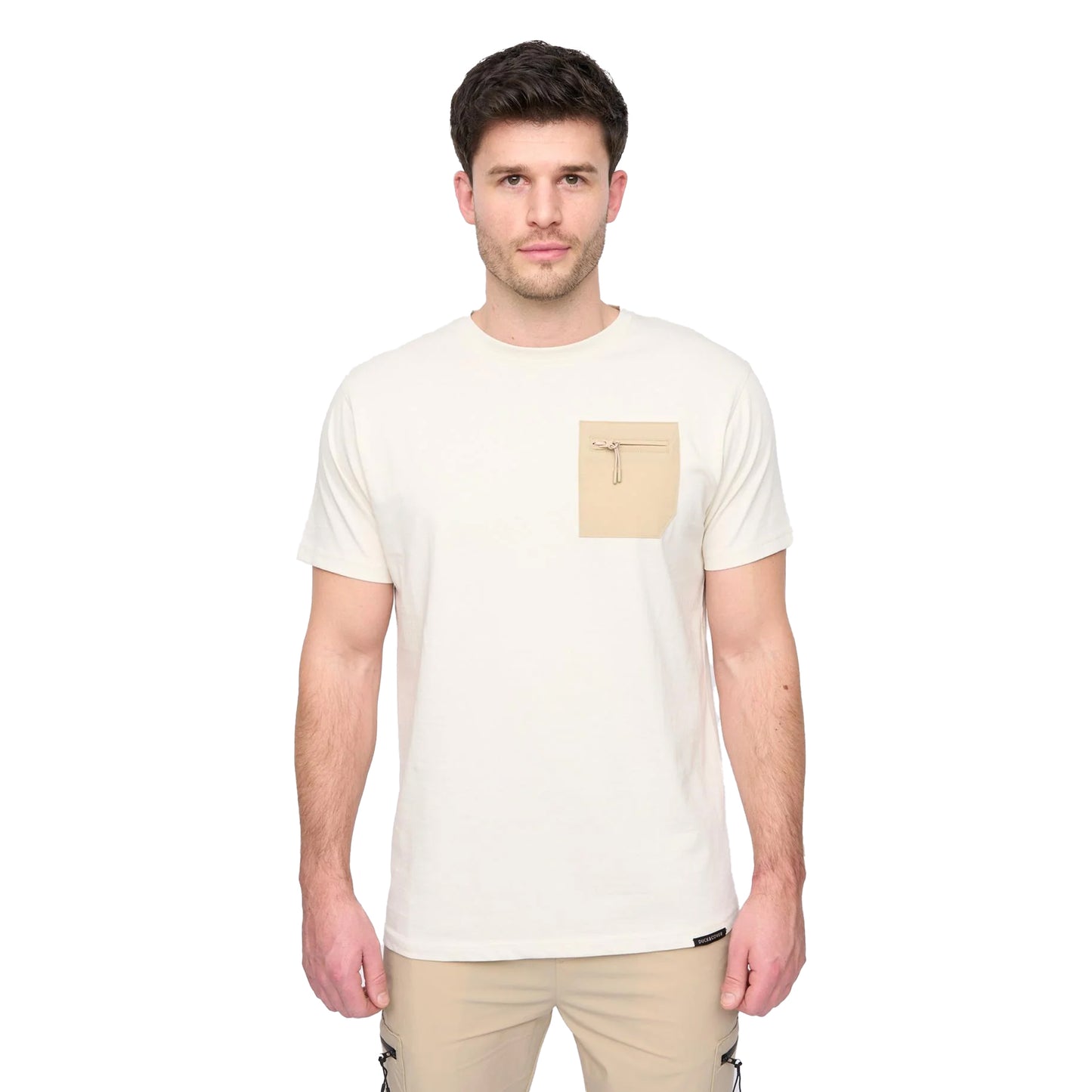 Off White - Front - Duck and Cover Mens Puretor T-Shirt