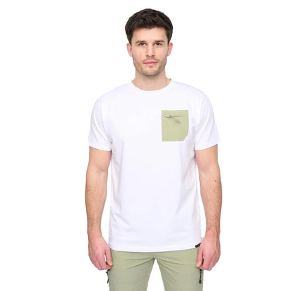 White - Front - Duck and Cover Mens Puretor T-Shirt