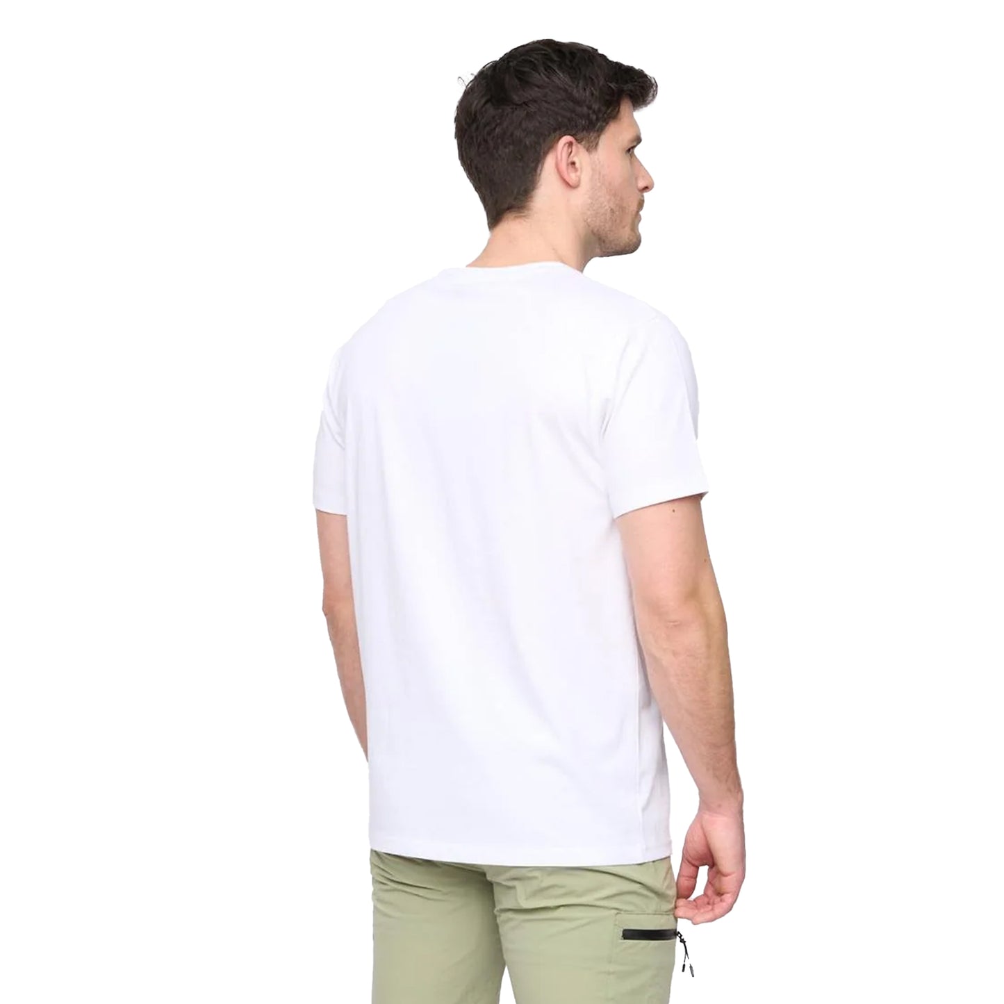 White - Back - Duck and Cover Mens Puretor T-Shirt