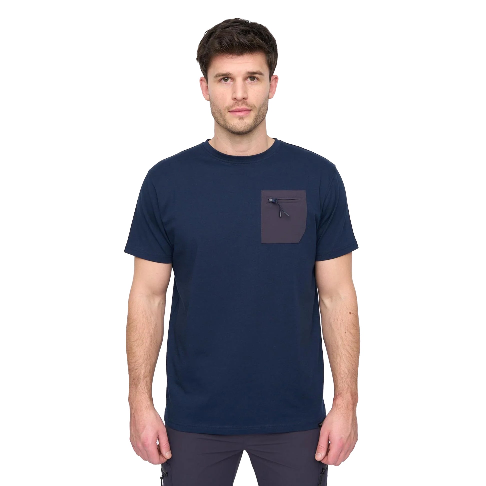 Navy - Front - Duck and Cover Mens Puretor T-Shirt