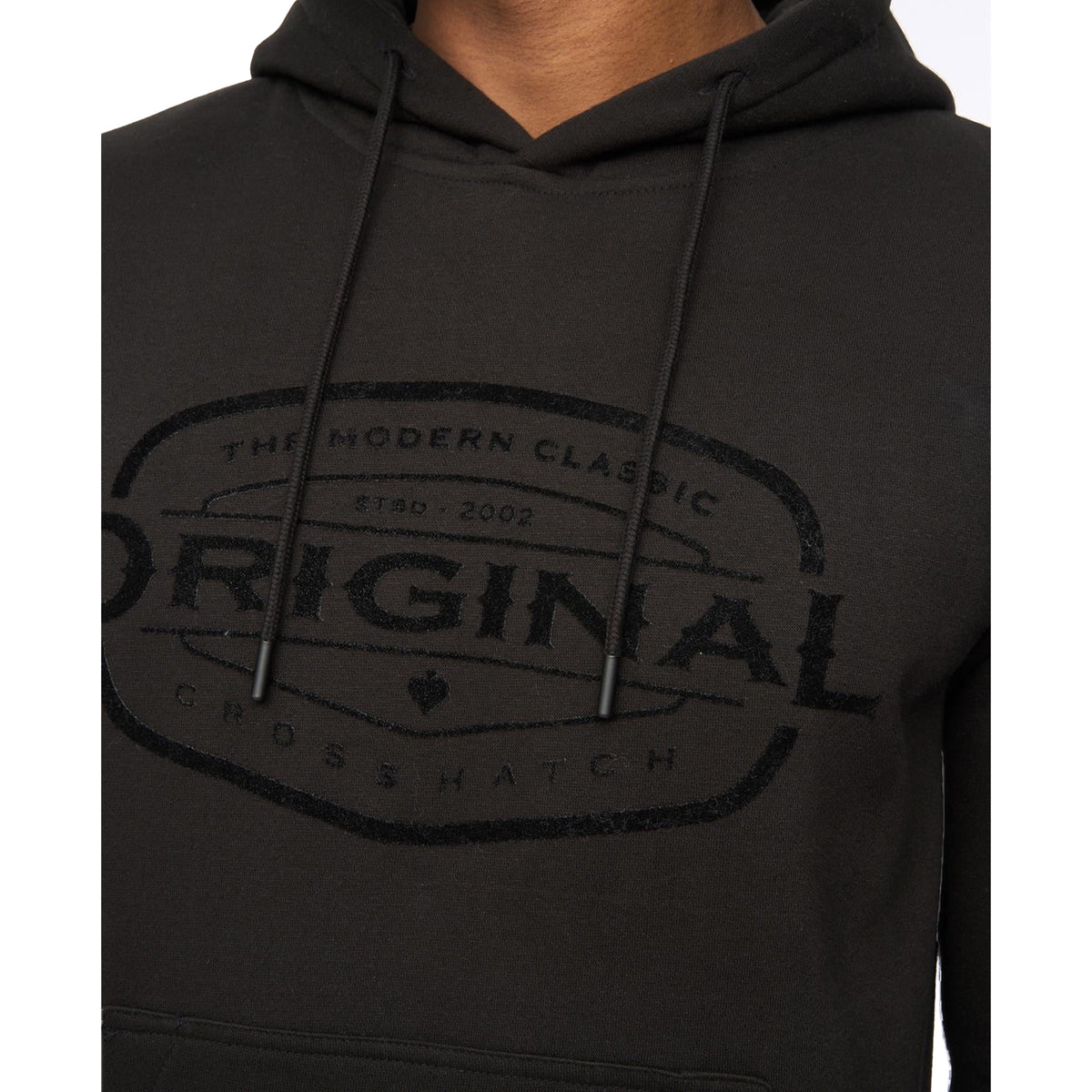 Black - Side - Crosshatch Mens Traptons Hoodie