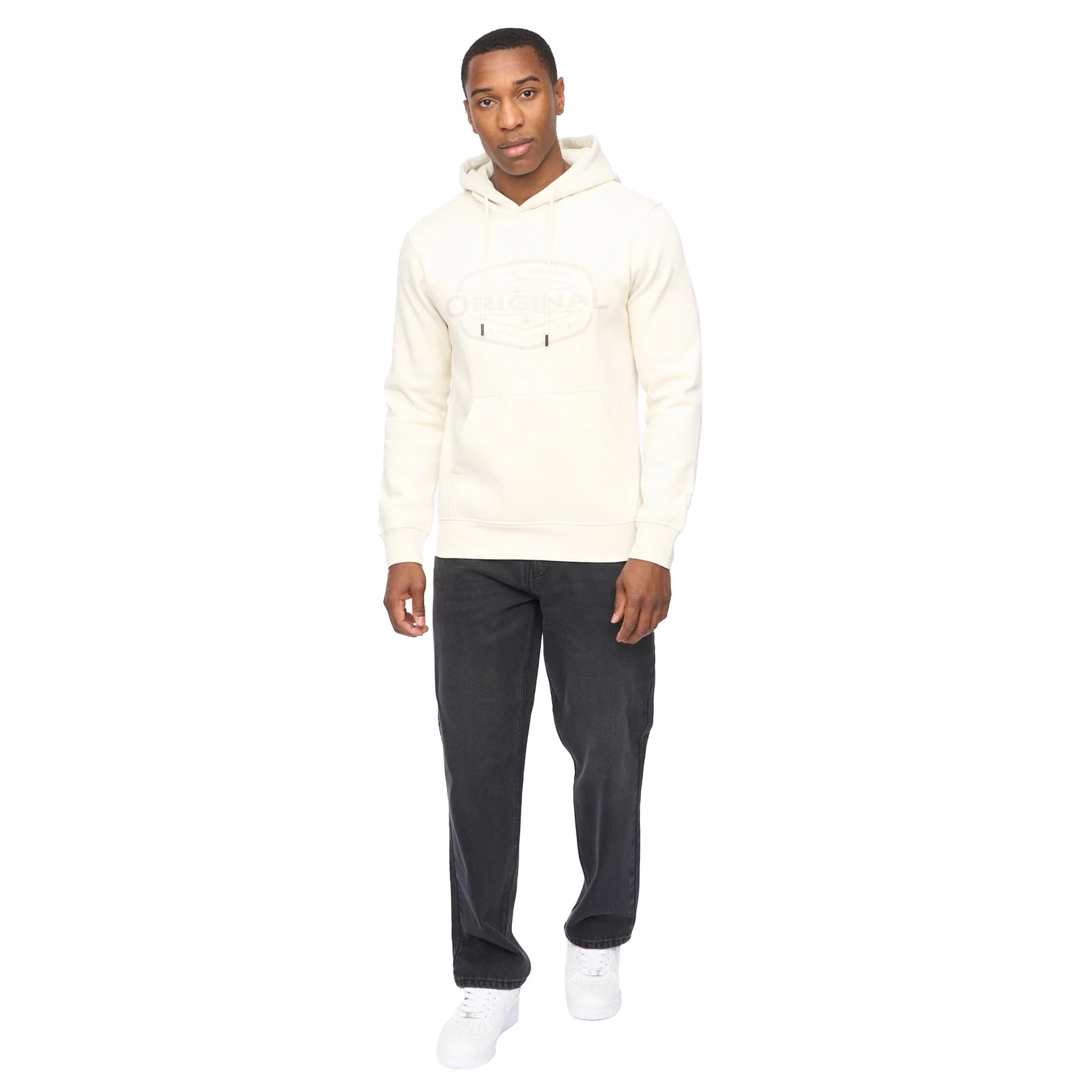 White - Lifestyle - Crosshatch Mens Traptons Hoodie