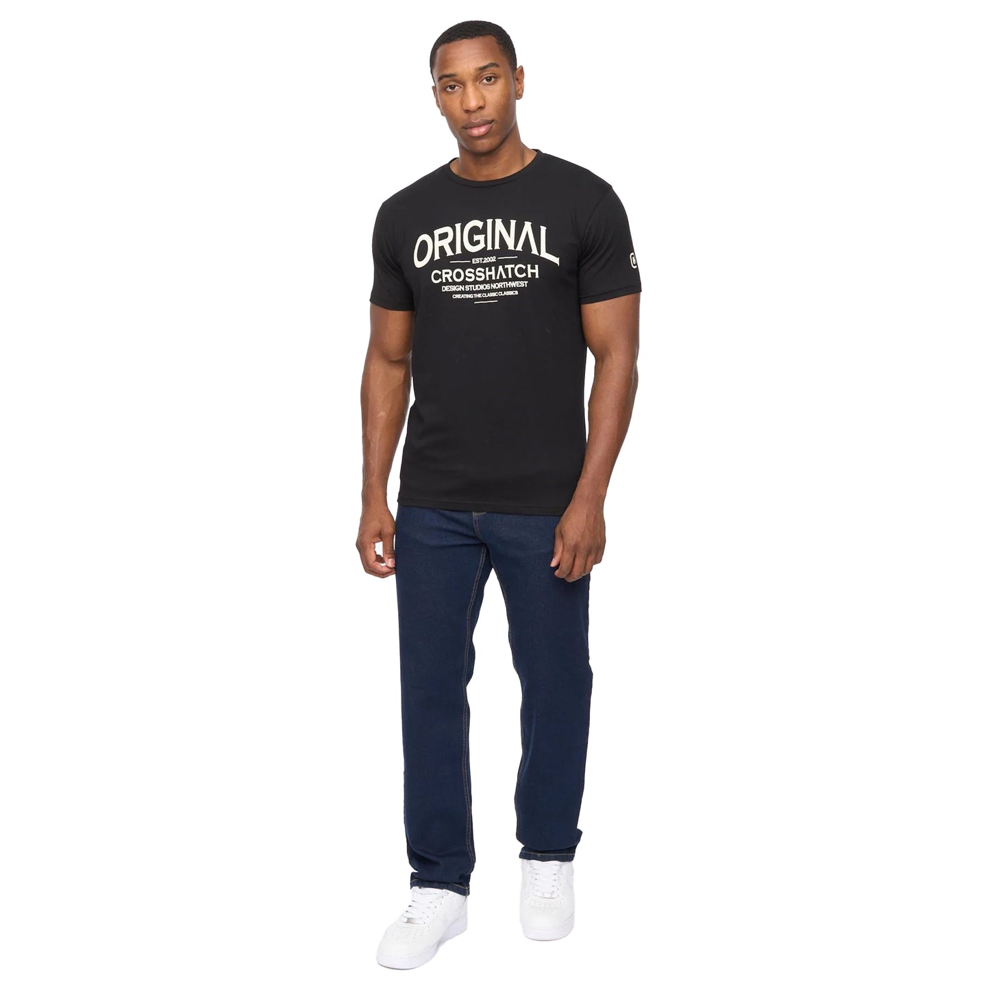Raw Wash - Lifestyle - Crosshatch Mens Detendu Relaxed Fit Jeans