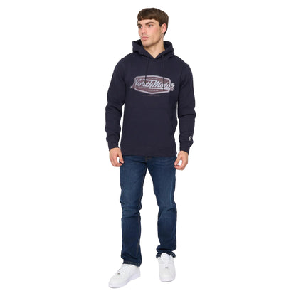 Navy - Lifestyle - Crosshatch Mens Hellmere Hoodie