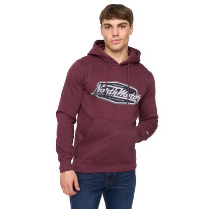 Rum Raisin - Side - Crosshatch Mens Hellmere Hoodie