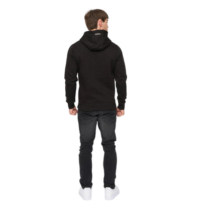 Black - Back - Crosshatch Mens Cresswell Hoodie