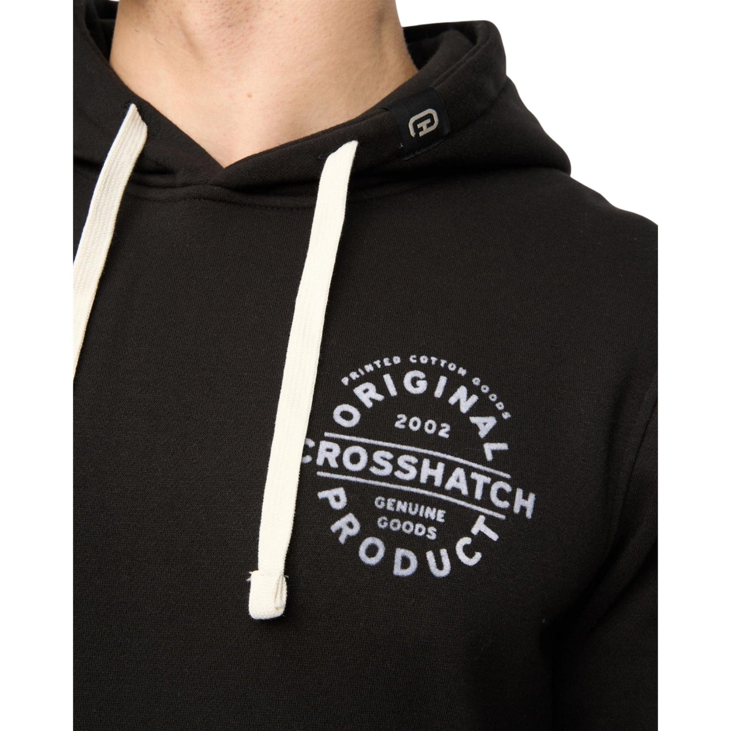 Black - Side - Crosshatch Mens Cresswell Hoodie