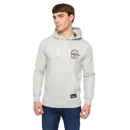 Grey Marl - Front - Crosshatch Mens Cresswell Hoodie