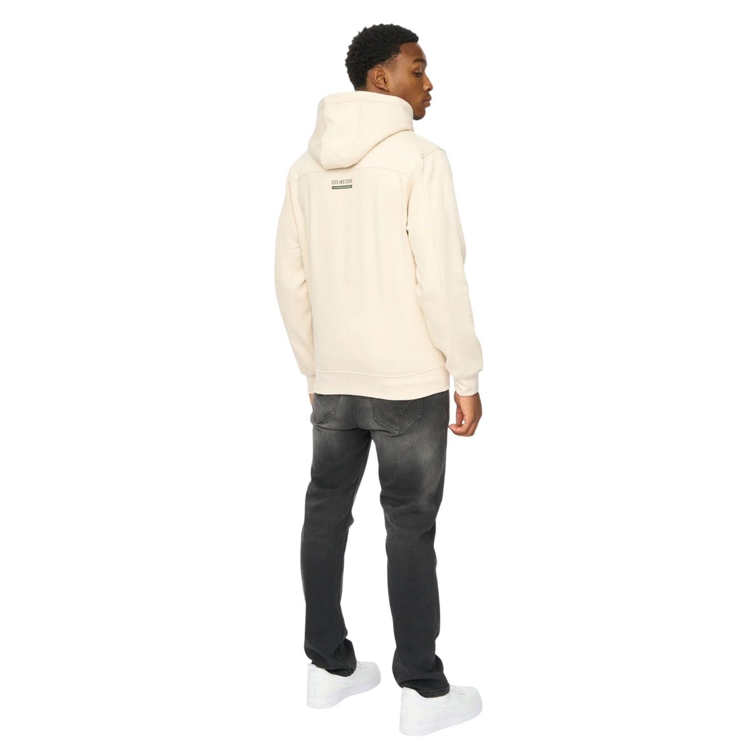 Off White - Back - Duck and Cover Mens Skullmatic Hoodie