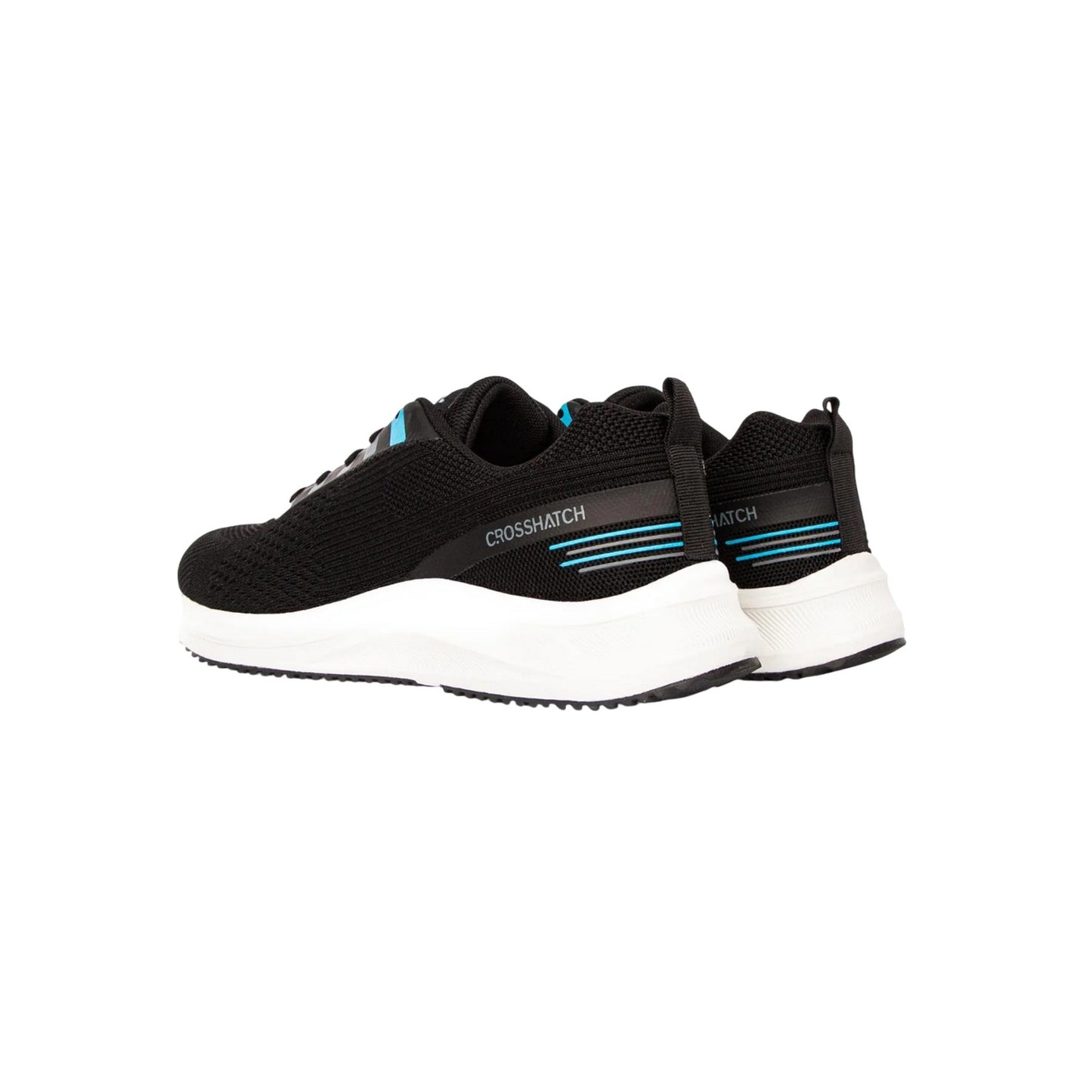 Black - Back - Crosshatch Mens Rivas Trainers