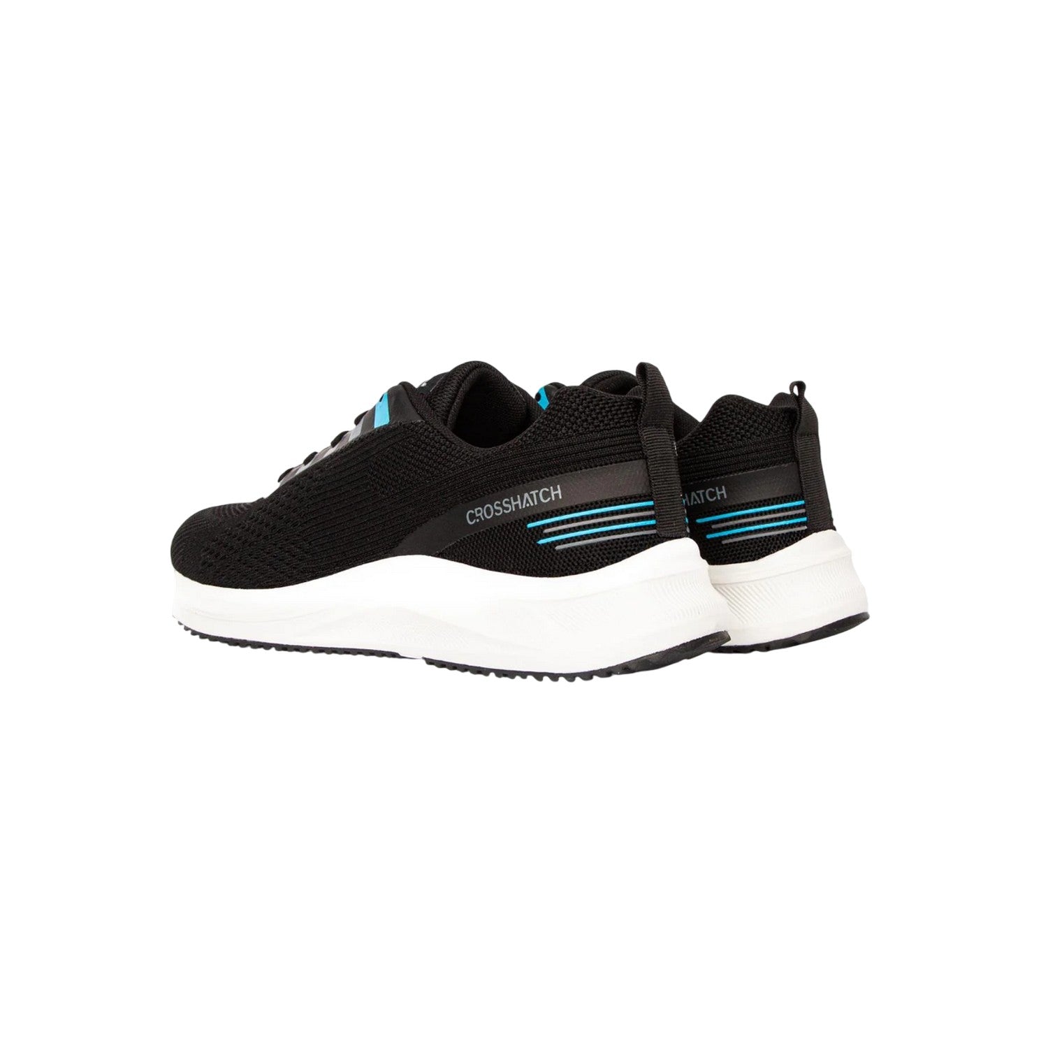 Black - Back - Crosshatch Mens Rivas Trainers