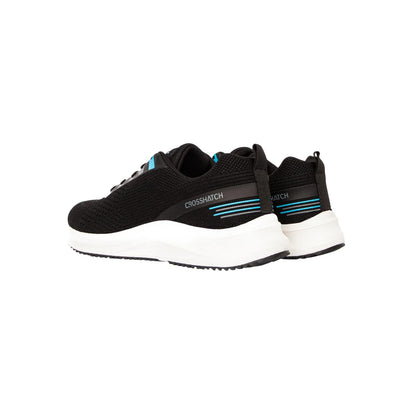 Black - Back - Crosshatch Mens Rivas Trainers