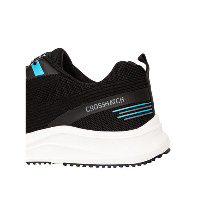 Black - Side - Crosshatch Mens Rivas Trainers