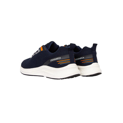 Navy - Back - Crosshatch Mens Rivas Trainers