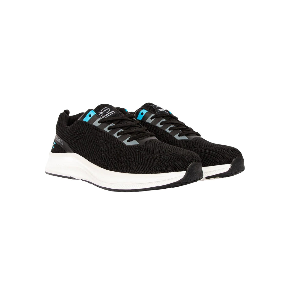 Black - Front - Crosshatch Mens Rivas Trainers