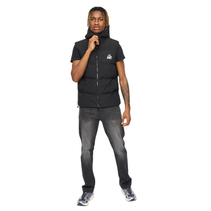 Black - Lifestyle - Kings Will Dream Mens Nahjo Quilted Padded Gilet