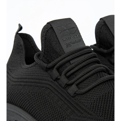 Black - Side - Crosshatch Mens Trebedw Trainers