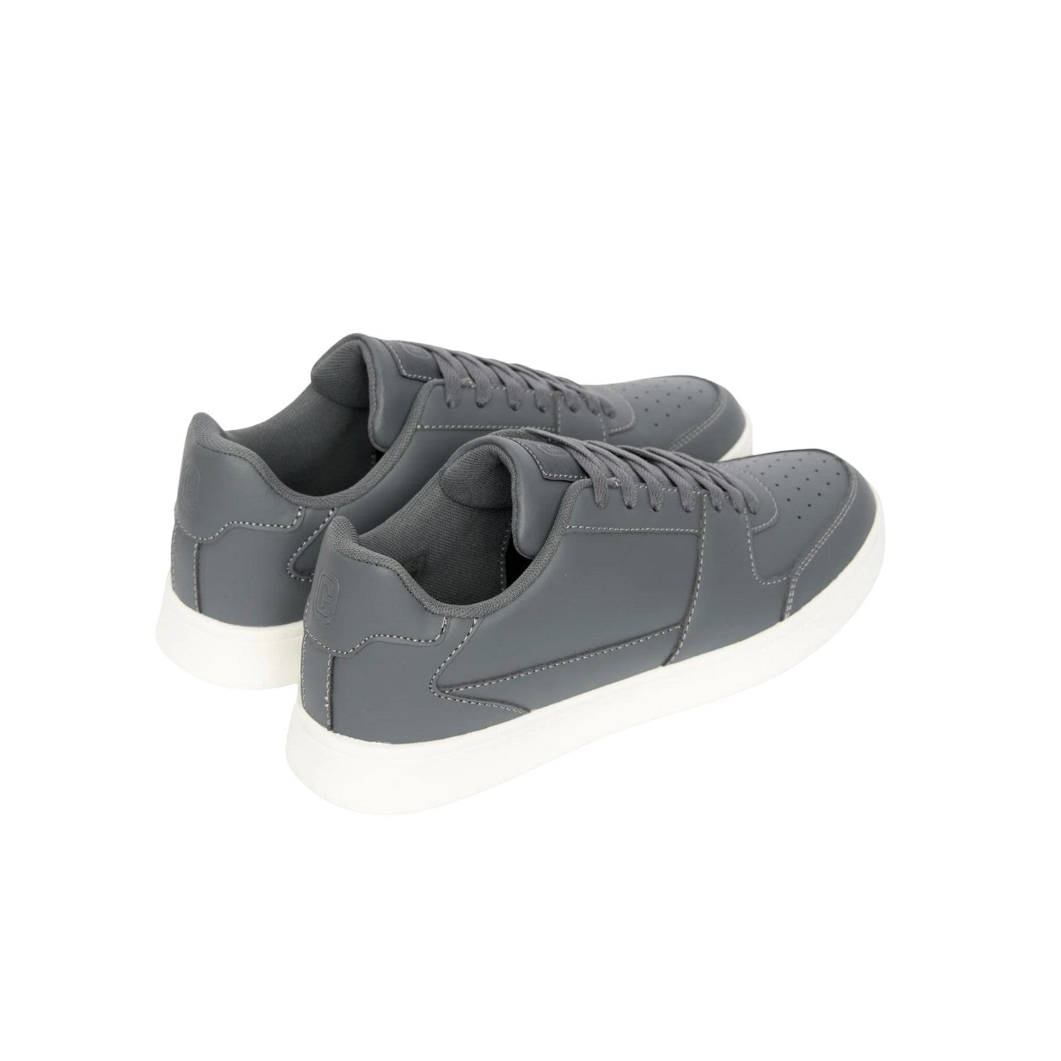 Grey-White - Back - Crosshatch Mens Aviemore Trainers