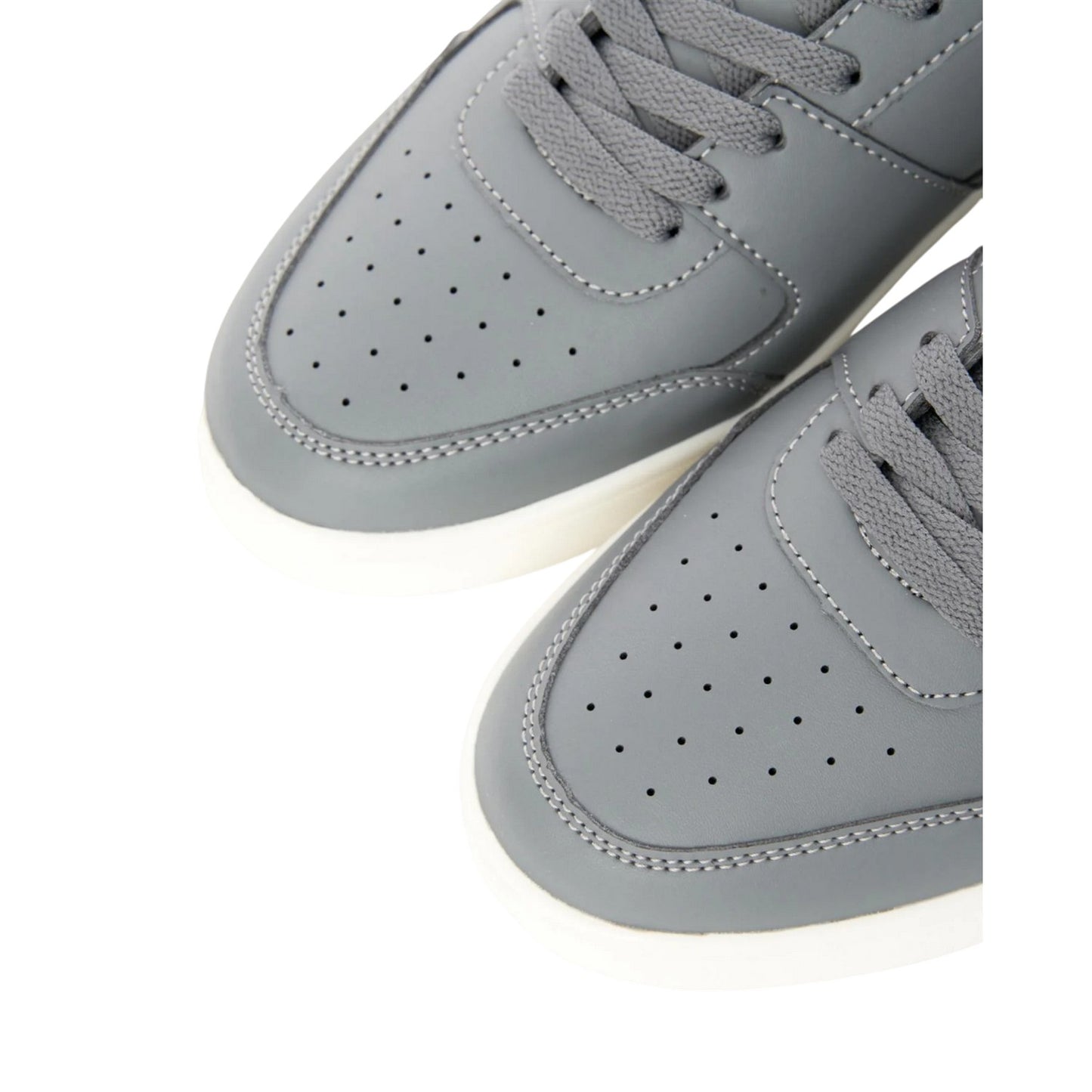 Grey-White - Side - Crosshatch Mens Aviemore Trainers
