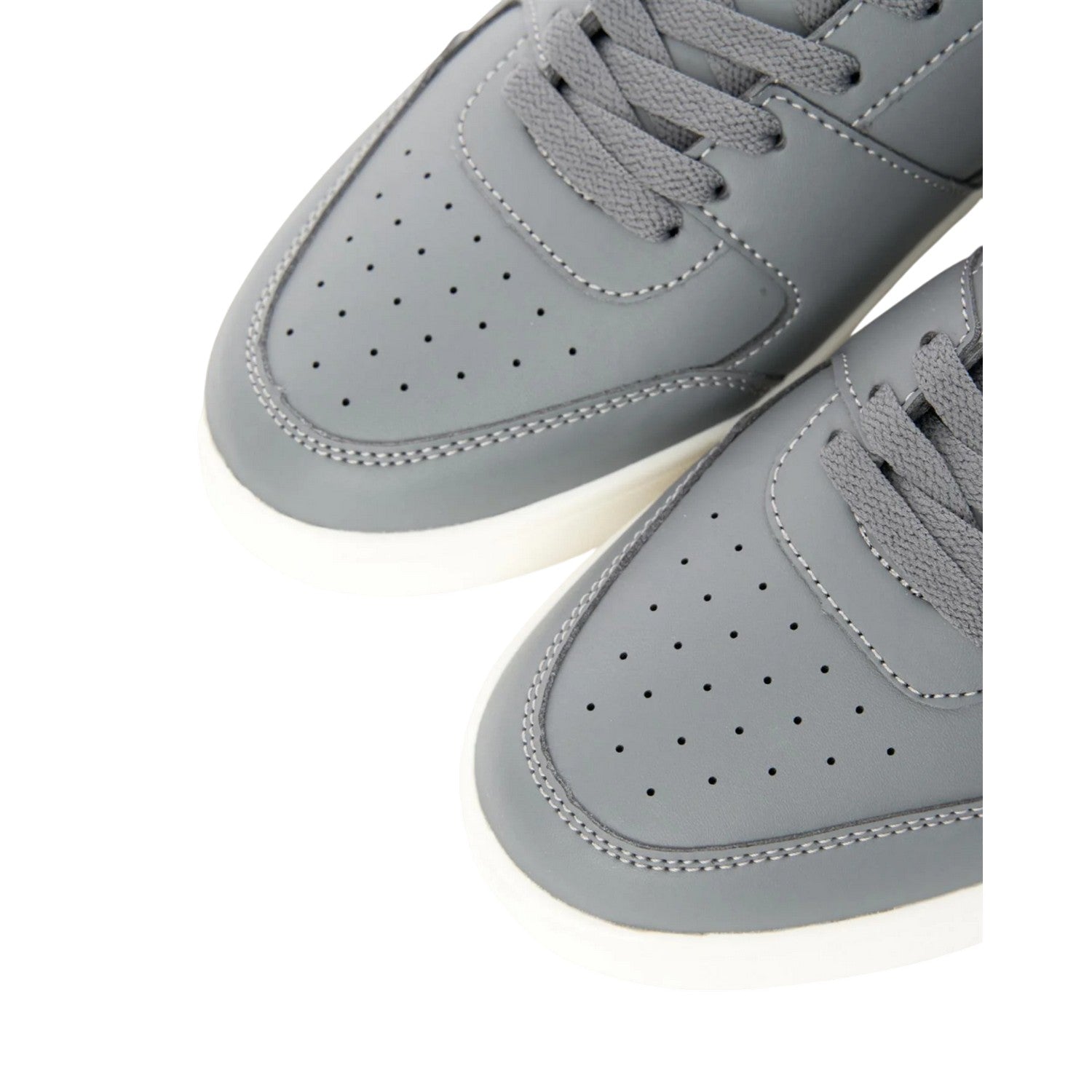 Grey-White - Side - Crosshatch Mens Aviemore Trainers