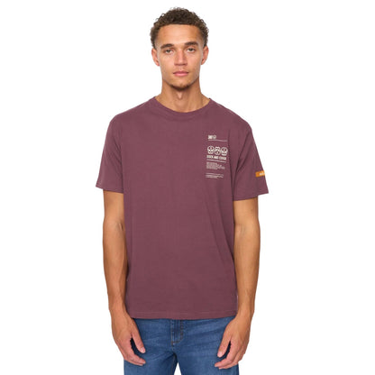 Rum Raisin - Front - Duck and Cover Mens Cramptone T-Shirt