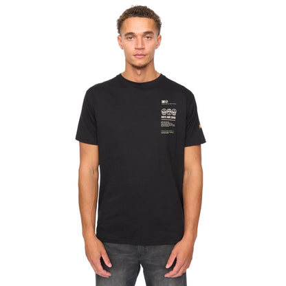 Black - Front - Duck and Cover Mens Cramptone T-Shirt