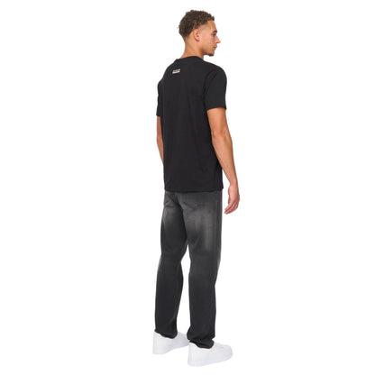 Black - Back - Duck and Cover Mens Cramptone T-Shirt