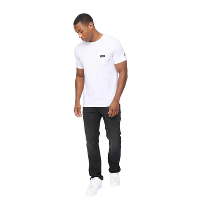 White - Lifestyle - Crosshatch Mens Backdrafts T-Shirt