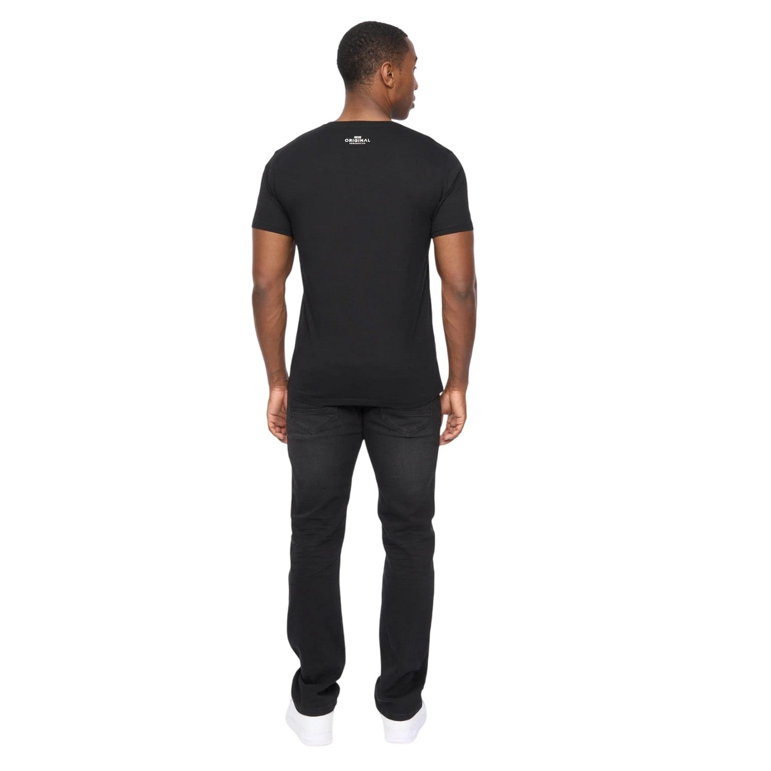 Black - Back - Crosshatch Mens Backdrafts T-Shirt