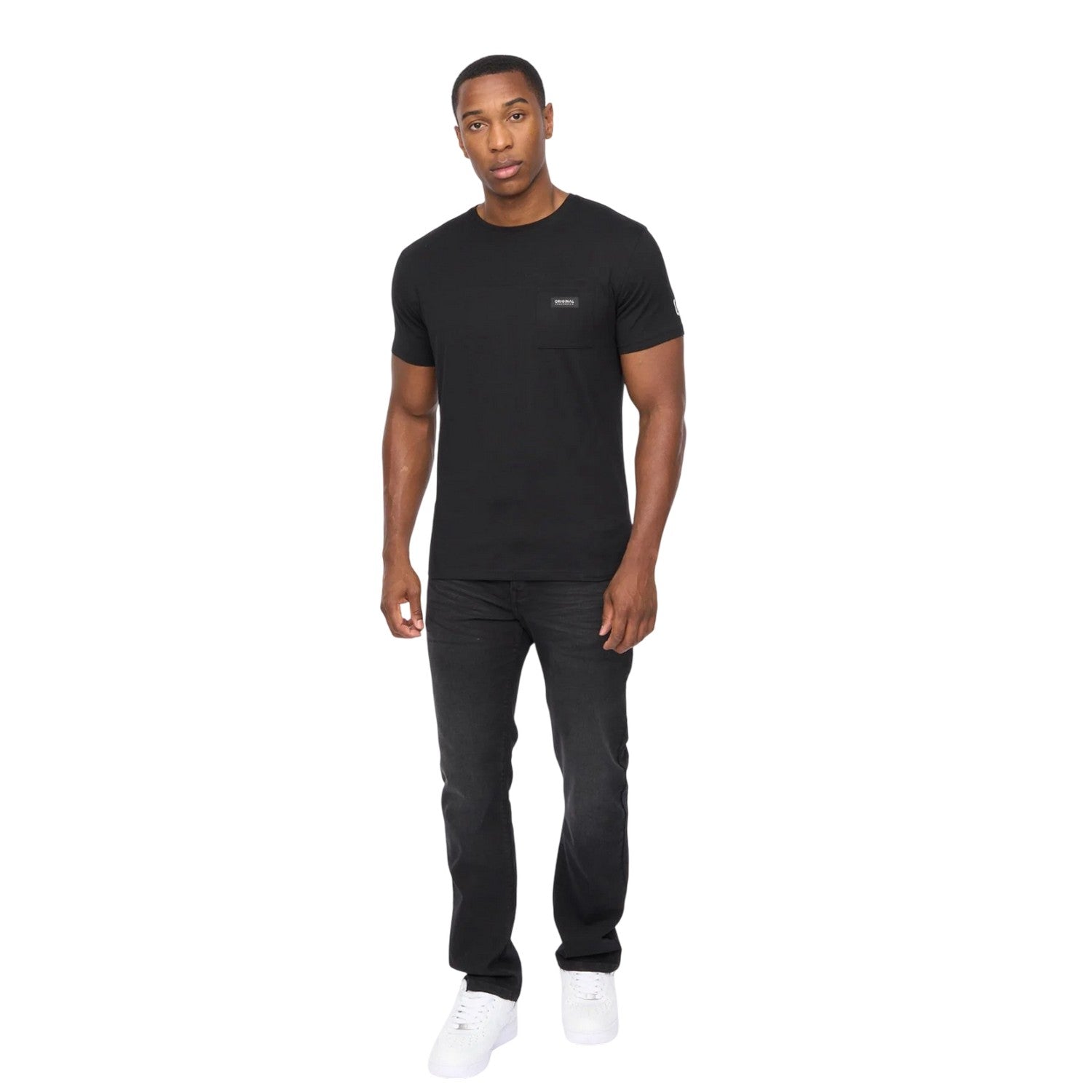 Black - Lifestyle - Crosshatch Mens Backdrafts T-Shirt