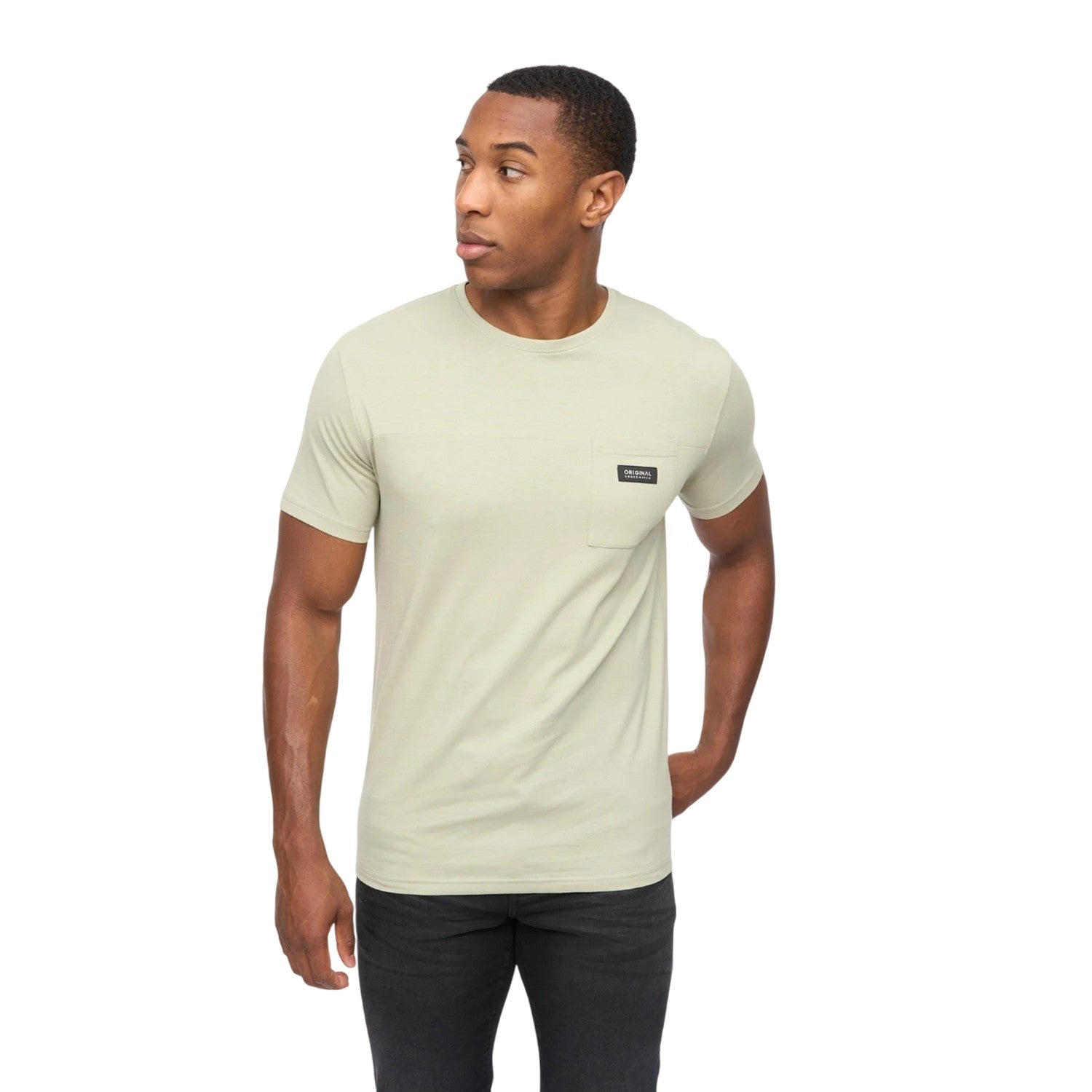 Light Olive - Front - Crosshatch Mens Backdrafts T-Shirt