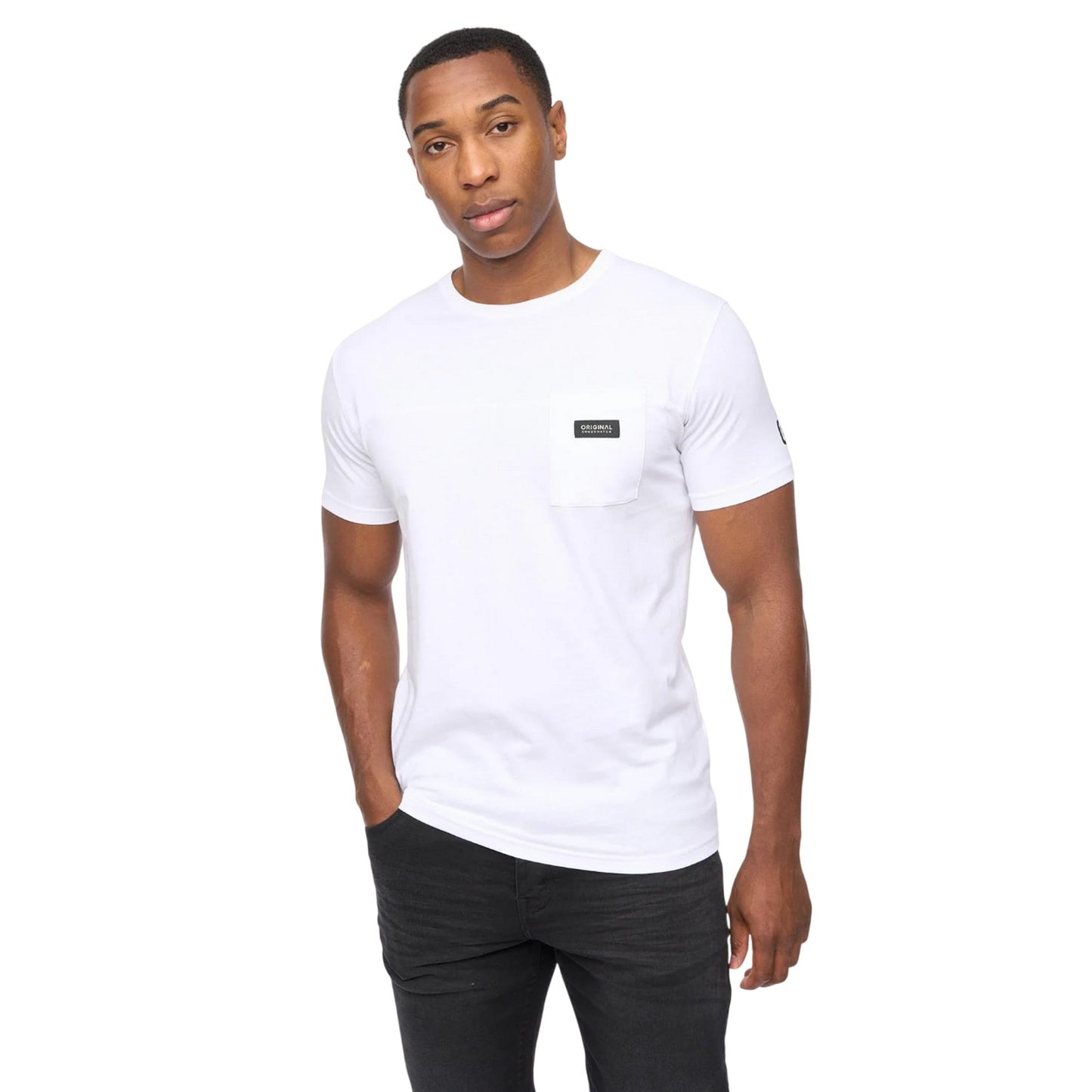 White - Front - Crosshatch Mens Backdrafts T-Shirt