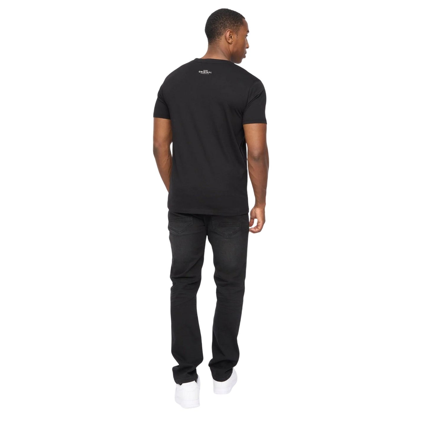 Black - Back - Crosshatch Mens Carrimoore T-Shirt