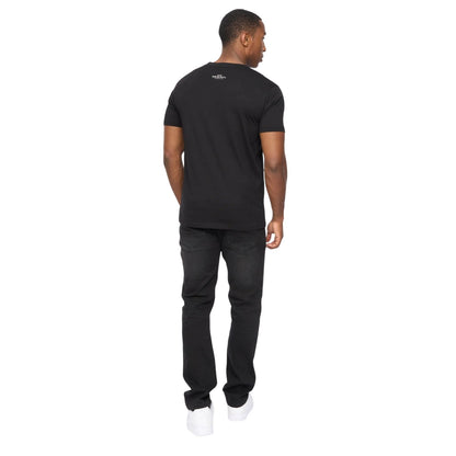 Black - Back - Crosshatch Mens Carrimoore T-Shirt