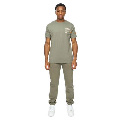 Dark Olive - Lifestyle - Duck and Cover Mens Adamsberg T-Shirt