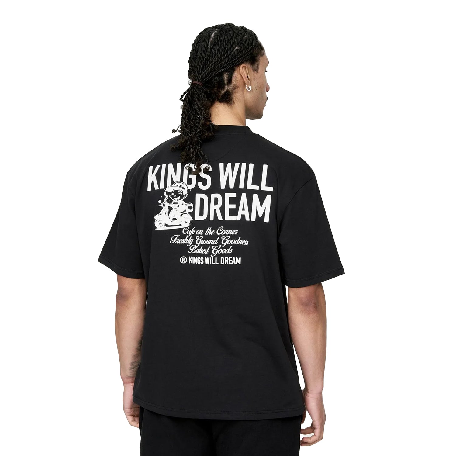 Black - Back - Kings Will Dream Mens Studio Cafe Boy T-Shirt