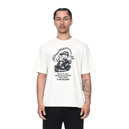 White - Front - Kings Will Dream Mens Studio Cafe Boy T-Shirt