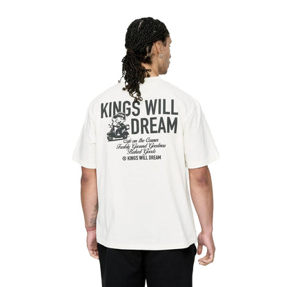 White - Back - Kings Will Dream Mens Studio Cafe Boy T-Shirt