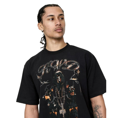 Black - Side - Kings Will Dream Mens Studio Dogs Of Sin T-Shirt