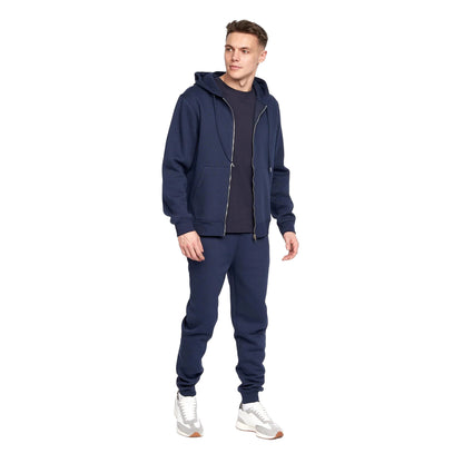 Navy - Lifestyle - Juice Mens Garret MVE Full Zip Hoodie