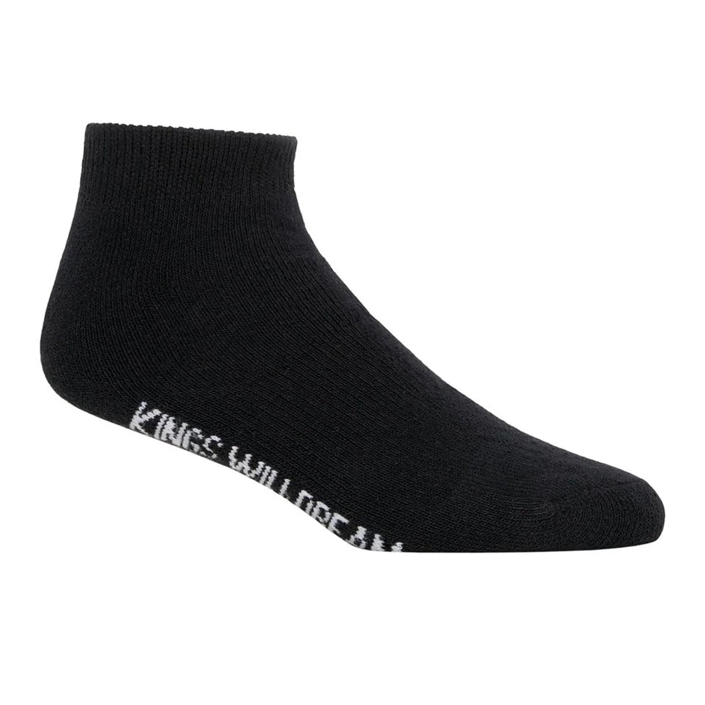 Black - Back - Kings Will Dream Mens Ankle Socks (Pack of 3)