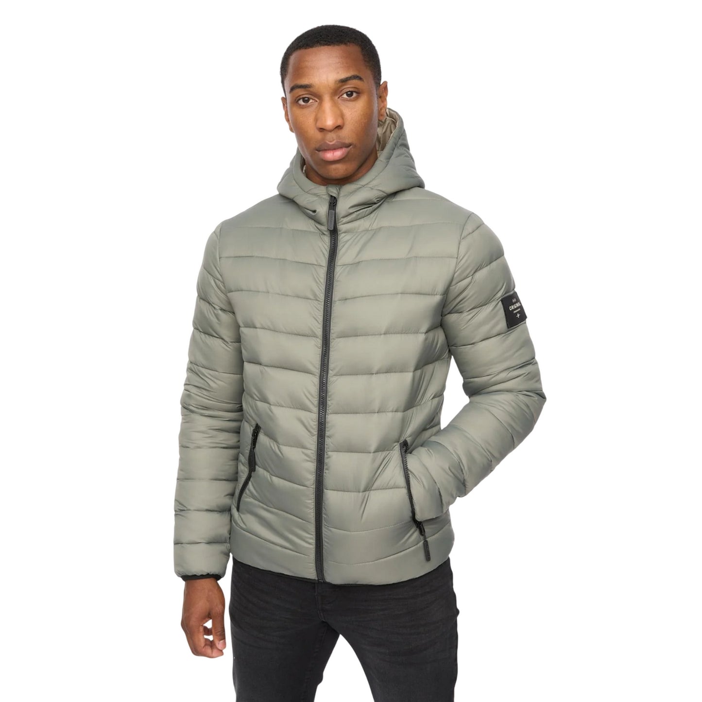 Sage - Front - Crosshatch Mens Gattering MVE Jacket