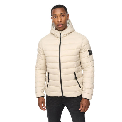 Stone - Front - Crosshatch Mens Gattering MVE Jacket