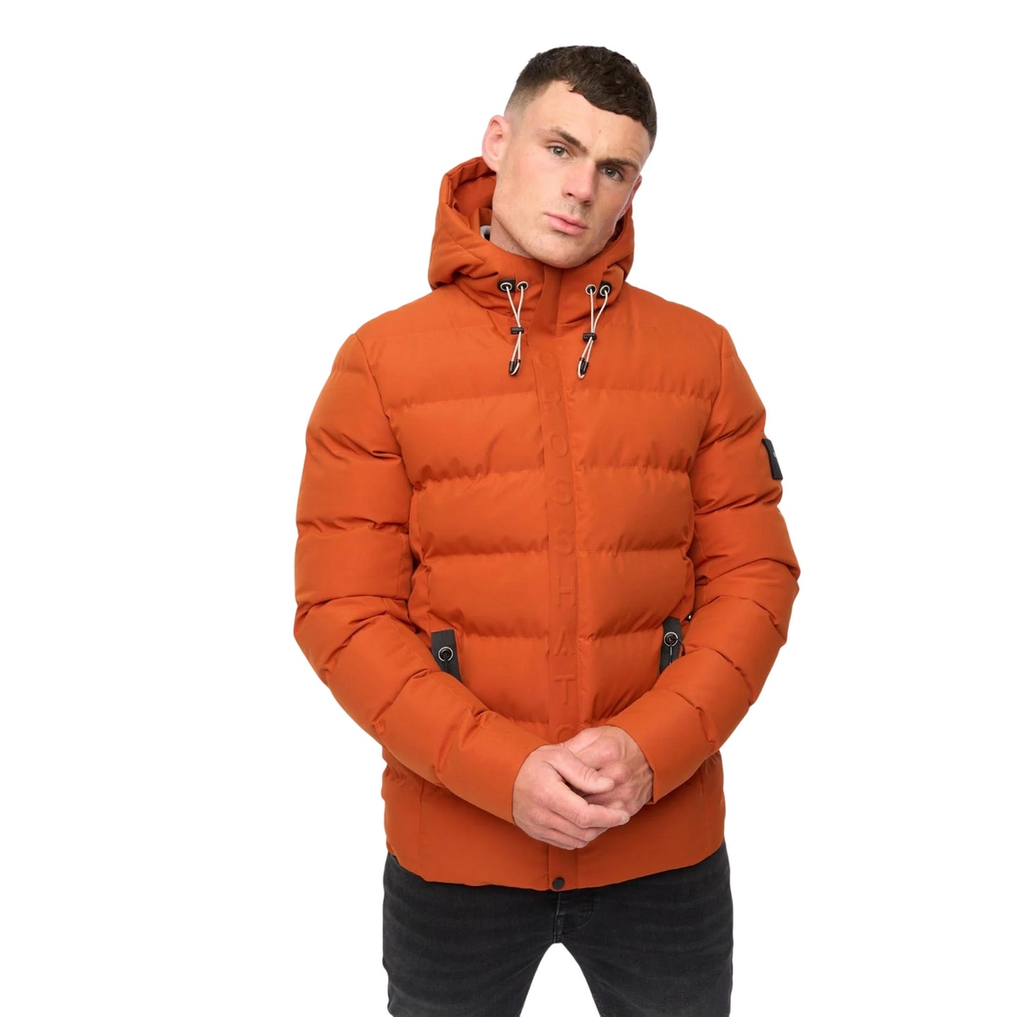 Burnt Orange - Front - Crosshatch Mens Kampleys Jacket