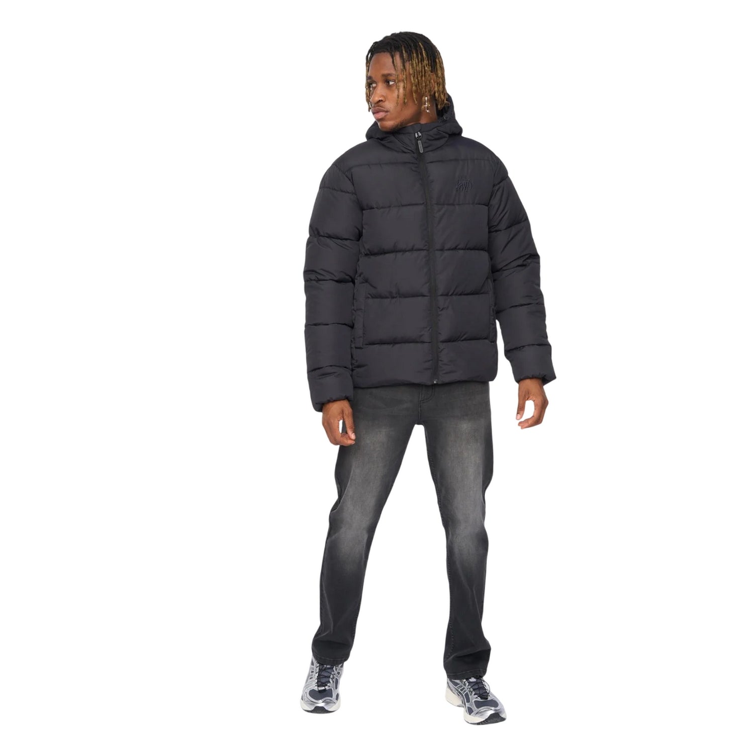 Black - Side - Kings Will Dream Mens Orlo Puffer Jacket