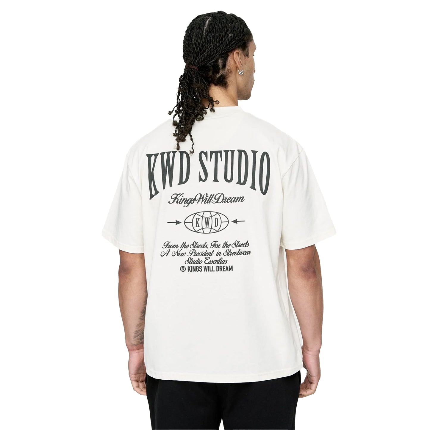 Off White - Back - Kings Will Dream Mens Studio T-Shirt