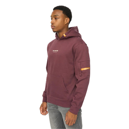 Raisin - Side - Duck and Cover Mens Brammers V2 Hoodie