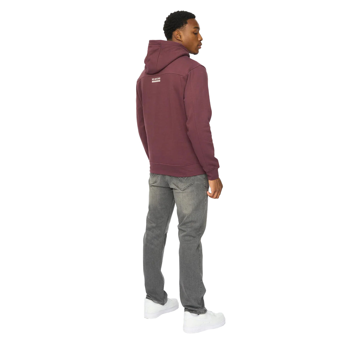 Raisin - Back - Duck and Cover Mens Brammers V2 Hoodie